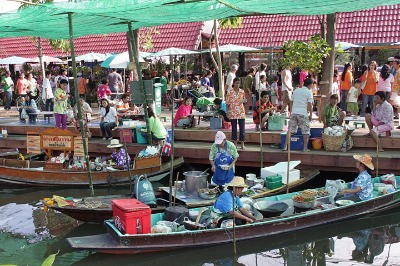 Bang Namphueng Floating Market - SiamBangkokMap